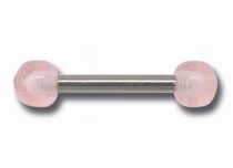 Barbell Acier Boules Acrylique Phosporescentes 3 mm Colorés | Itc