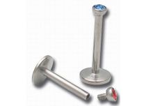 Labret Titane Interne Boule Cristal Coloré 2 mm | Itc