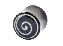 Plugue espiral de chifre preto | Itc
