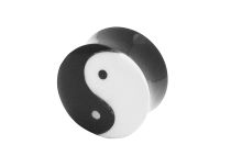 Tampão de chifre preto padrão Yin-Yang | Itc