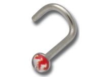 Stud Nez Acier motif Flammes | Itc