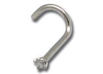 Stud Nez Acier Diamant Griffé | Itc