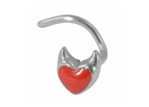 Cavilha de aço para nariz Devil Heart | Itc