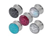 Tampão de aço aparafusado com faceta colorida e resina | Itc