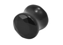 Plugue de vidro facetado de ombro duplo |Itc