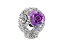 Flor de Calavera com plugue falso roxo | Itc