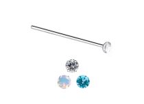 Pino de aço de ponta reta 1 mm a esfera 2,3 mm - Cristal Coloré | Itc