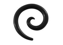 Expansor em espiral de silicone preto | Itc