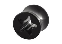 Túnel acrílico padrão estrela Preto | Itc