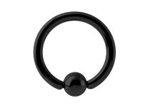 Anel de Titânio Preto Bola de Titânio | Itc