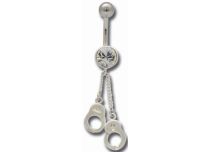 Banane Acier Cistal Coloré Pendentif Menotte | Itc
