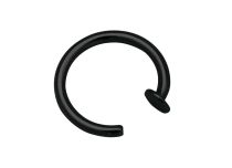 Anel aberto de aço preto com disco de 3 mm | Itc