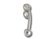 Banane Acier Double Cristal Noir 3 mm | Itc