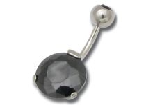 Banane Acier Serti Cristal Griffé Rond 12 mm | Itc