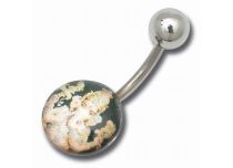 Banane Acier Boules 6 / 12 mm motif Ganesh | Itc