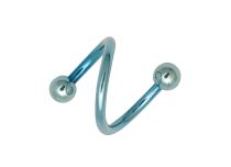 Anel espiral anodizado Bolas coloridas 3 mm | Itc