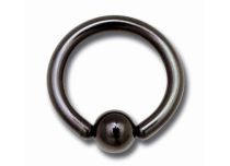 Anel de bola de aço Preto | Itc