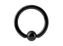 Anel de bola de aço Preto | Itc