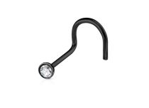 Tacha de aço preto com cristal | Itc