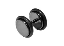 Tampão falso Aço preto | Itc