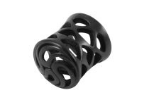 Túnel de aço preto com padrão de rede | Itc