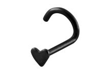 Coração preto de aço de nariz de pino | Itc