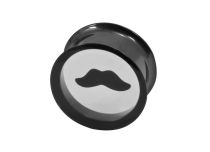 Ficha de aço preta com design de bigode duplo Itc