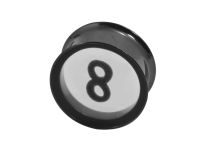 Ficha de aço preto com blindagem dupla e padrão infinito | Itc