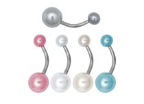 Banana Bolas acrílicas de aço 5 / 8 mm Contas coloridas | Itc