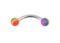 Bolas de acrílico arco-íris de 3 mm Banana de aço | Itc
