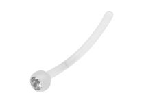 Banana BioFlex com bola de cristal colorida 3 mm | Itc