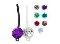 Banana BioFlex 1,6 x 18 mm com bola e anel colorido 8,5 mm | Itc