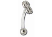 Banane Flexible Boule 3 mm motif Dollars  | Itc