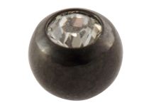 Bouce Acier Noir vis Cristal Coloré 1.6 mm | Itc