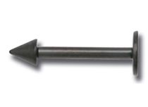 Labret Titane Noir à Pointe | Itc