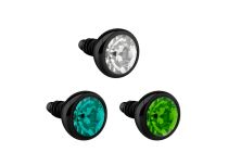 Esfera de aço Parafuso interno preto 2 mm Cristal colorido | Itc