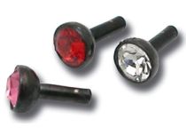 Boule Acier Push Clip Cristal | Itc