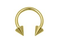 Ferradura de aço Ouro Espigões finos 3 mm | Itc