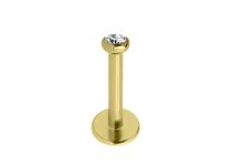 Esfera fina de ouro de 2 mm em aço interno Labret | Itc