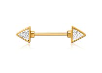 Bijou de Téton avec Triangle à Strass | Itc
