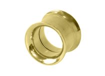 Túnel de aço com acabamento dourado de ombro duplo | Itc