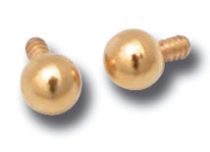 Boule Vis interne Acier Doré or fin | Itc