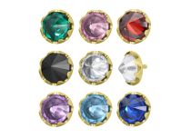 Disque titane PVD gold 0.9 mm cristal inversé multicolore