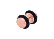 Faux Plug Ouro Rosa Aço | Itc