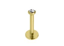 Labret PVD Ouro Interno Estéril com Strass | Itc