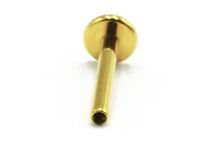 Labret Titane PVD Gold Interne Stérile plateau 4 mm | Itc