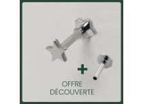 Labret Titane Interne Stérile motif Étoile | Itc