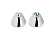 Ponta de aço de cristal colorido para jóias | Itc