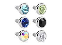 Bola de aço interna Cristal colorido| Itc