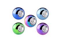 Bola de aço anodizado de cristal branco| Itc